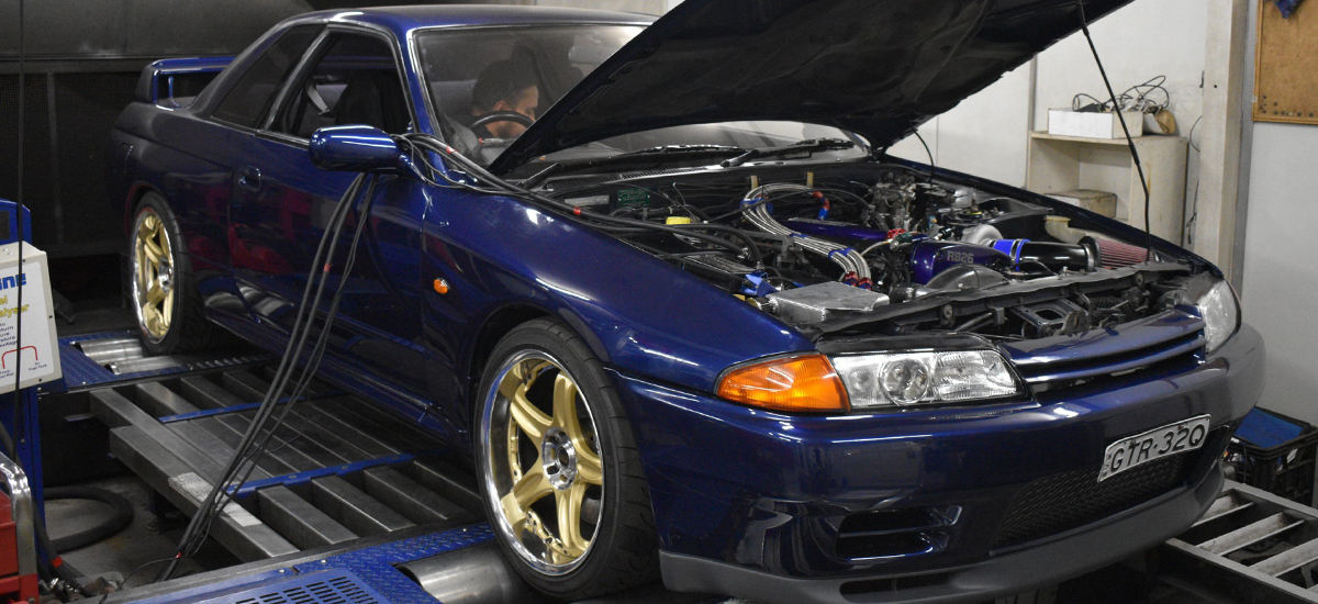 high performance car tuning in progress
